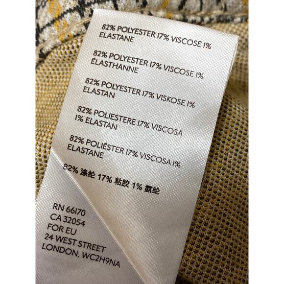 Free People Posey Plaid Women's Multicolor Barrell Tapered Trousers Pants Size L - Picture 6 of 6